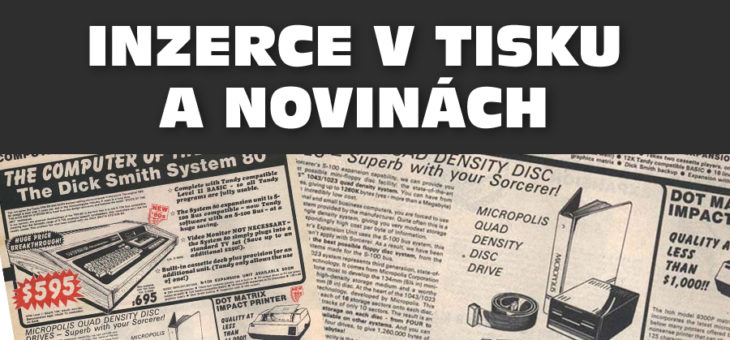 Inzerce v tisku (plošná reklama)