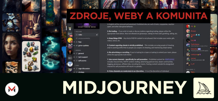 Midjourney – zdroje, weby a komunita